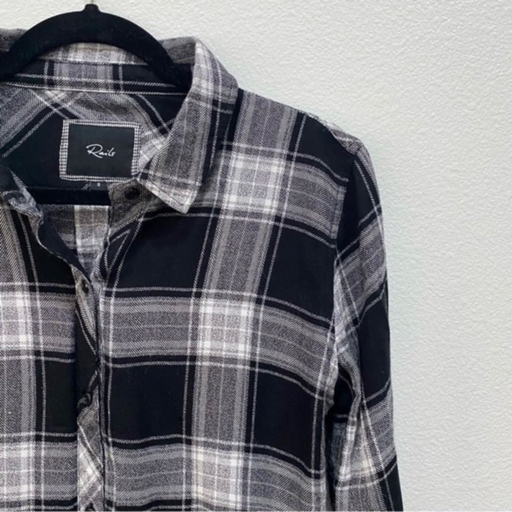 RAILS Plaid Fringe Top - Picture 4 of 5
